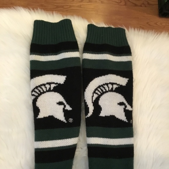 Michigan State Spartans sweater sock slippers - Picture 4 of 10